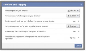 Configuración del etiquetado en Facebook Configuración del etiquetado en Facebook